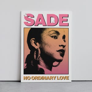 Póster de Sade Adu, arte mural musical, gráfico retro, póster de jazz, póster de R&B, póster de música soul, impresión de arte digital