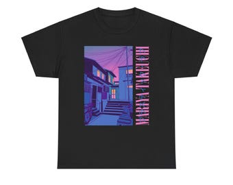 レトロな竹内まりやTシャツ、ポップアートグラフィック、シティポップT