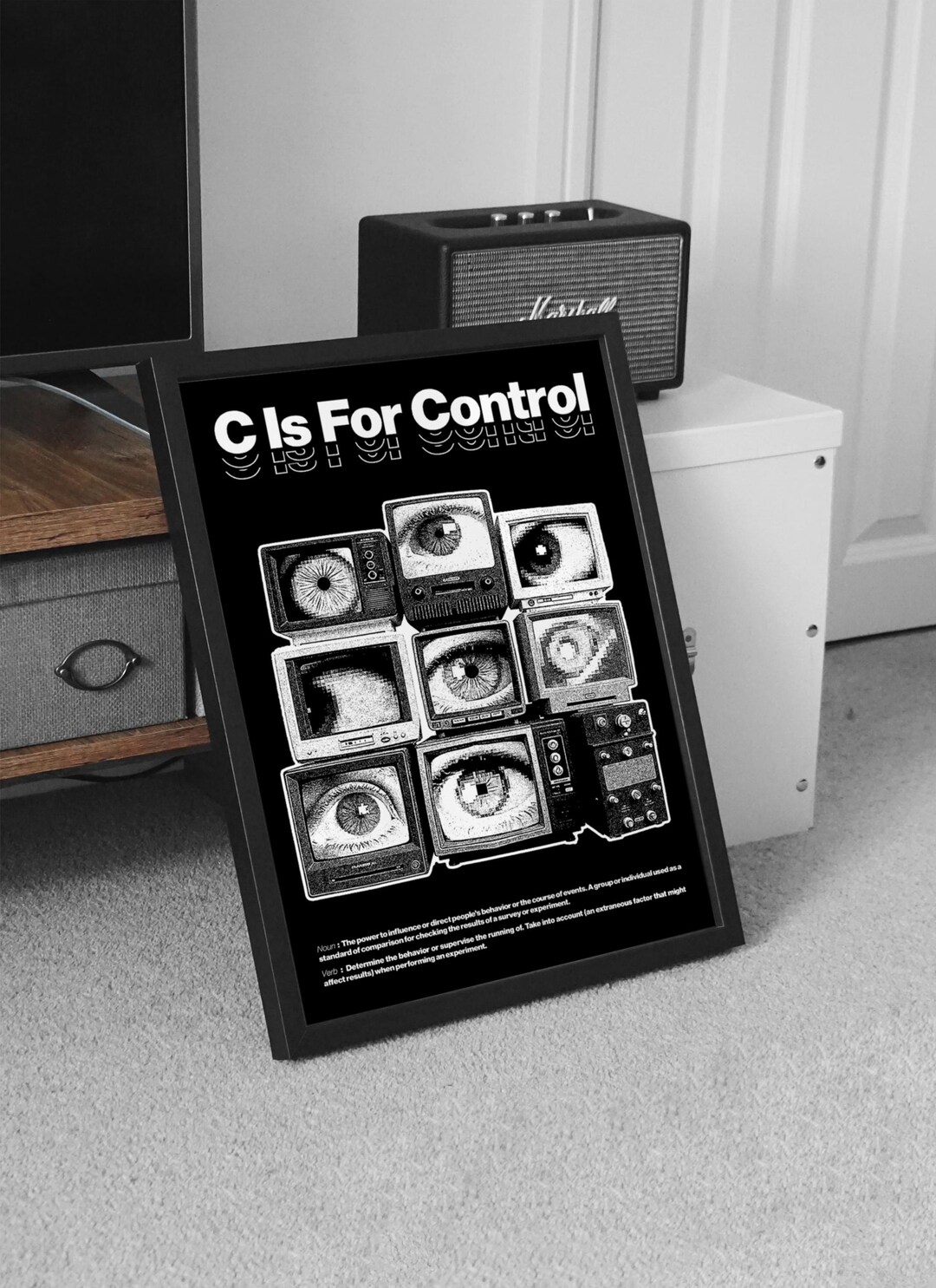 Controll Poster C is for Control Poster, Abcs Poster, Xerox Graphic Wall Art, Xerox Art ...