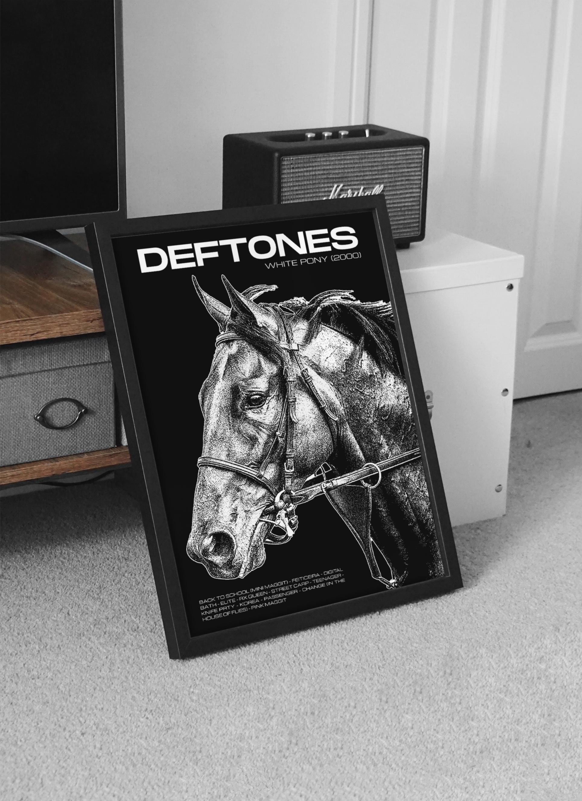 Deftones 立体加工ポスター Deftones Poster, Music Wall Art, Band Cover Graphic, Alternative