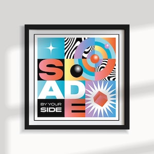 Sade Adu Poster, Music Wall Art, Playful Graphic, Jazz poster, R&B Poster, Soul Music Poster, Digital Art Print