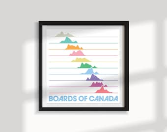 Boards Of Canada ファンアートポスター、エレクトロニックミュージックポスター、アンビエントミュージックポスター、フォークトロニカポスター、Hauntology ポスター、デジタルアートプリント