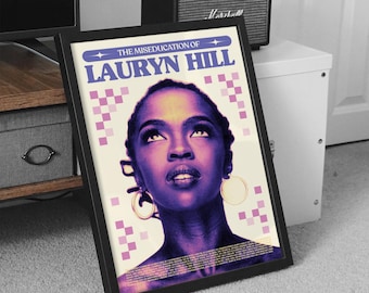 Lauryn Hill Poster, Musik Wandkunst, Retro Grafik, Jazz Poster, R&B Poster, Soul Musik Poster, Digital Art Print