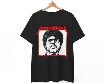 サミュエル・マザーファッカー・ジャクソンTシャツ、映画Tシャツ、音楽Tシャツ、マッシュアップTシャツ、カルトクラシックTシャツ