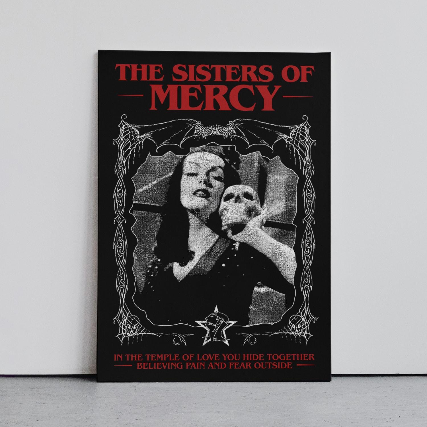 The Sisters of Mercy Poster, Music Wall Art, Band Cover Graphic