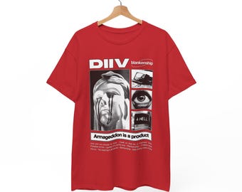 DIIV ファンアート T シャツ、インディーロック T シャツ、ノイズポップ T シャツ、シューゲイザー T シャツ