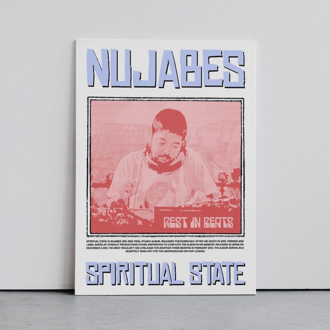 nujabes ポスター Jun Seba NUJABES Poster, Music Wall Art, Retro Graphic, Hip