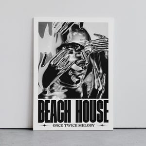 Beach House Fanart Poster, Music Wall Art, Band Cover Graphic, Dreampop Poster, Digital Art Print