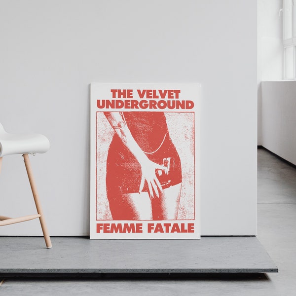 Affiche The Velvet Underground, oeuvre d'art murale musique, affiche Pop Art, affiche design vintage, impression d'art numérique