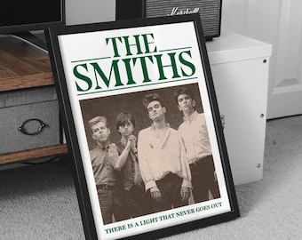 Póster de The Smiths, póster de Jangle Pop, póster de indierock, póster de post punk, póster de rock alternativo, impresión de arte digital