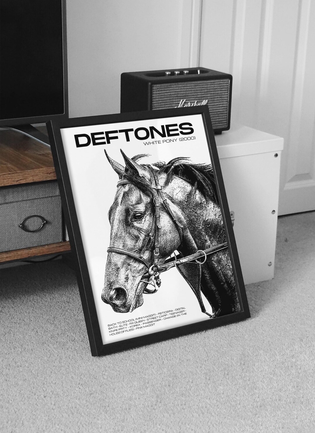 Deftones Poster, Music Wall Art, Band Cover Graphic, Alternative