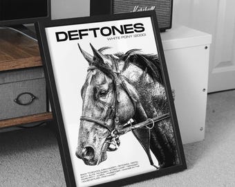 Deftones Poster, Music Wall Art, Band Cover Graphic, Alternative