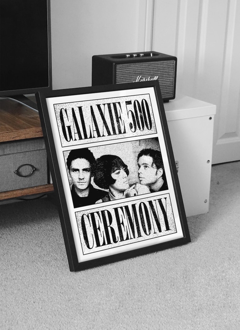 Slowcore Poster Galaxie 500 - Ceremony Poster, Music Wall Art, Band Cover Graphic ...