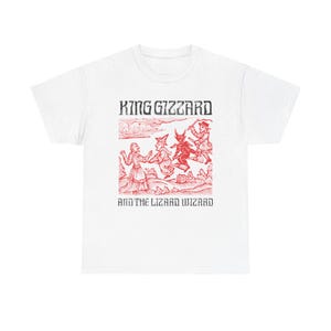 King Gizzard & The Lizard Wizard Fanart T-shirt, Psychedelic Rock Tee, Stonerock Tee