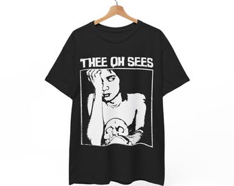 Thee Oh Sees ファンアート T シャツ、ガレージ ロック T シャツ、サイケデリック ロック T シャツ、オルタナティブロック T シャツ