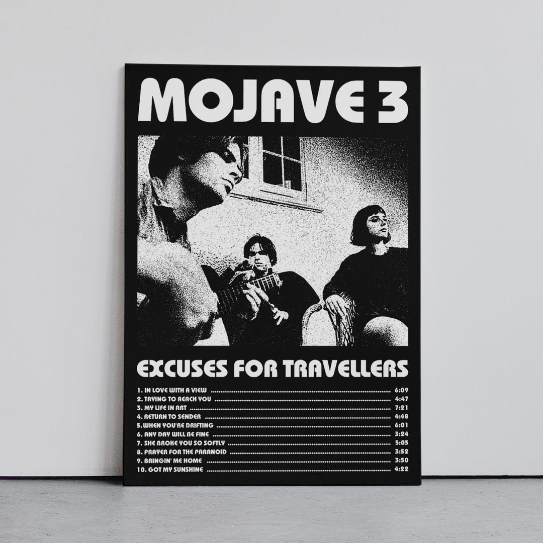 Slowcore Poster Mojave 3 Poster, Music Wall Art, Shoegaze Poster, Slowcore Poster ...
