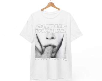 CurveバンドのファンアートTシャツ、シューゲイザーTシャツ、ノイズポップTシャツ、オルタナティブロックTシャツ