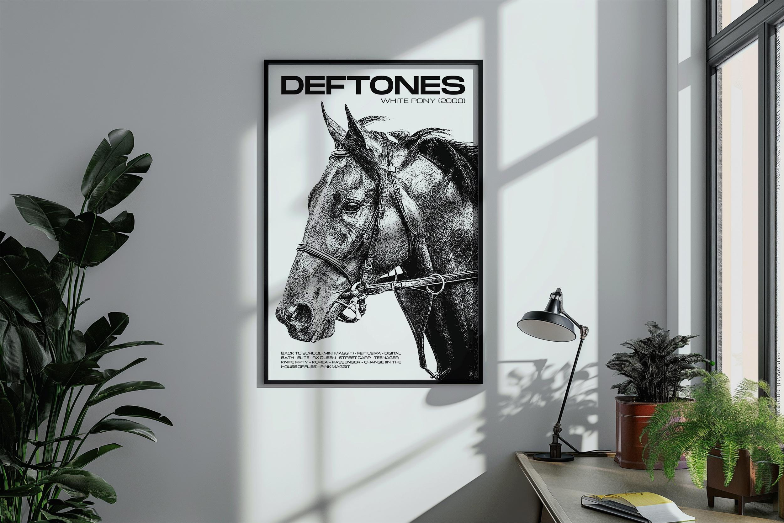 Deftones Poster, Music Wall Art, Band Cover Graphic, Alternative
