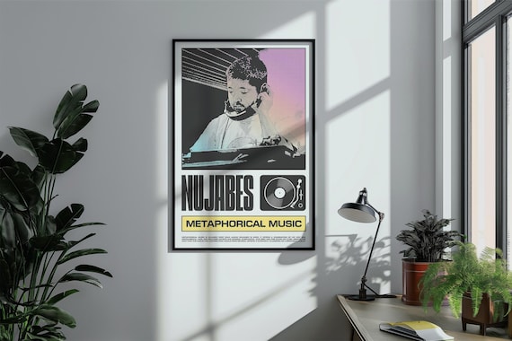 額付50×50cmポスター Nujabes phorical music NUJABES Poster, Music Wall Art, Retro Graphic, Lofi Poster, Chill