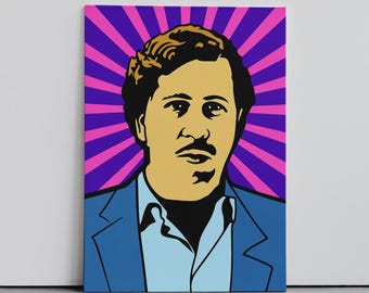 Pablo Escobar Poster, Vintage Print, Pablo Escobar Print, Pablo Escobar Canvas, Narcos, Wall Decor