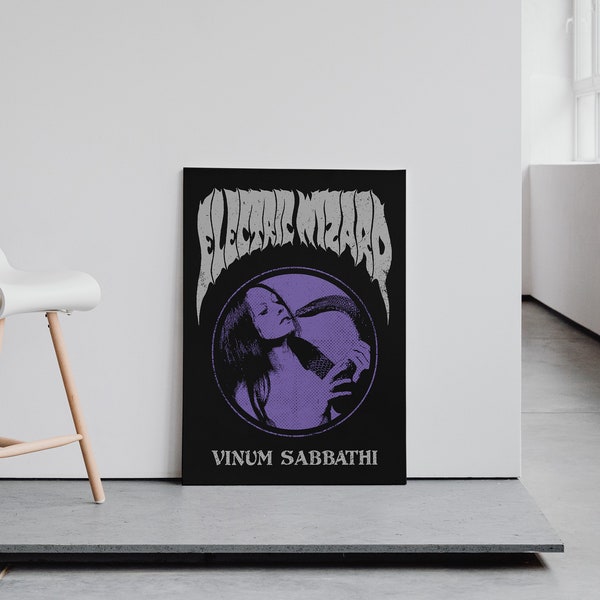 Electric Wizard Fanart Poster, Music Wall Art, Stoner Rock Poster, Doom Metal Poster, Digital Art Print