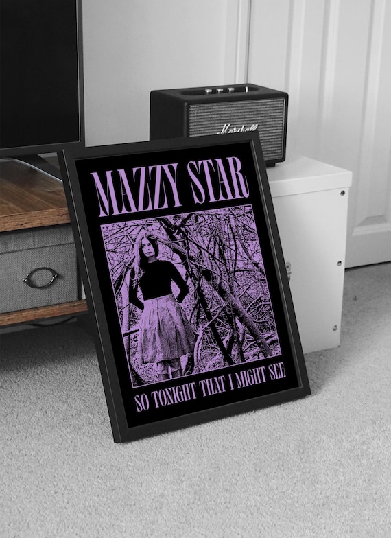 Mazzy Star Poster, Music Wall Art, Band Cover Graphic, Dreampop