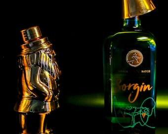 Sorgin Gin Bottle Art Print: Home Bar Photography