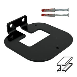 Fritz!Fon X6 wall mount made of stainless steel, bracket, attachment, black