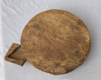Verhogingsstandaard van teruggewonnen hout | Rustiek dienblad | Boerderijplankdecor | Handgemaakt eco-huisaccent