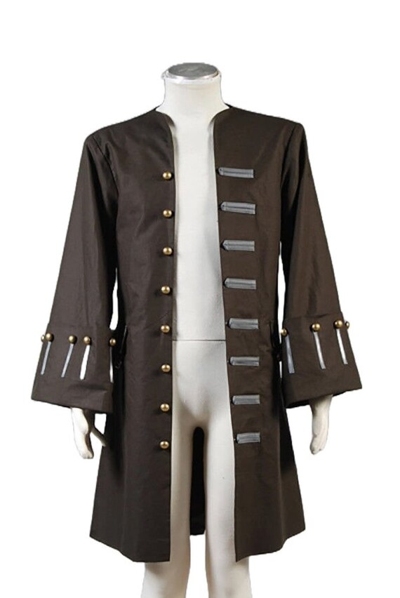 Captain Jack Sparrow Jacket Handmade Black Pirates of the