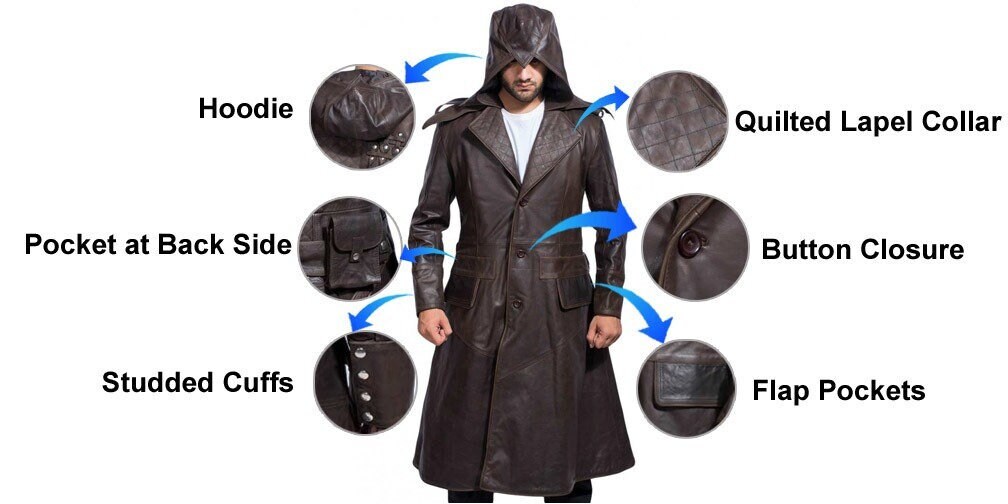 Hot Creed Cosplay Costume Ezio Assasin Connor Sweater Pants Coat