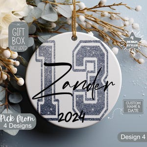 13 Year Old Ornament,Custom 13th Birthday Keepsake Christmas Ornament,Personalized 13th Birthday Gift For Officially Teenager Daughter