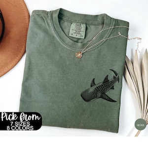 Whale Shark Comfort Colors Shirt Sea Life Graphic Tee Gift For Ocean Lover Whale Shark Lover Gift Sealife Whale Shark Shirt Whalesharks