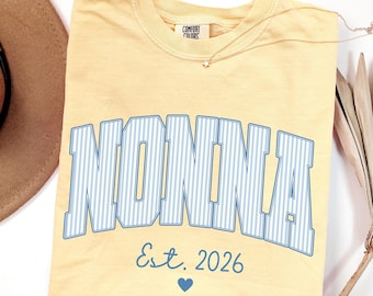 Nonna Shirt Nonna Established Shirt Floral Nonna TShirt Nonna Est 2026 Shirt Custom Nonna Gift for New Nonna Mothers Day Gift