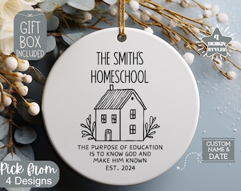 Our First Year Home Schooling Ornament Homeschooler Ornament Homeschooling Gift Christmas Homeschool For Homeschooler Homeschool Keepsake