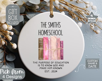 Our First Year Home Schooling Ornament Homeschooler Ornament Homeschooling Gift Christmas Homeschool For Homeschooler Homeschool Keepsake