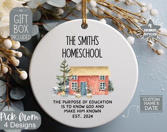 Our First Year Home Schooling Ornament Homeschooler Ornament Homeschooling Gift Christmas Homeschool For Homeschooler Homeschool Keepsake