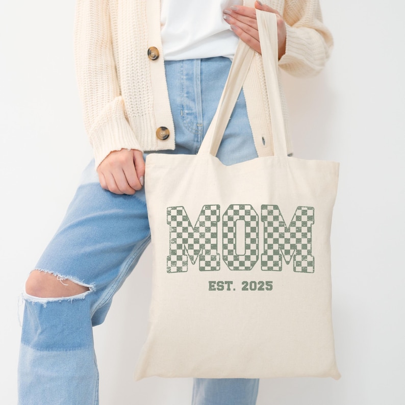 Comfort Colors Custom Mama and Dad Shirts, New Dad Shirt, Gift for New Mom, Pregnancy Announcement Shirt, Gift For Mom and Dad, Mothers Day Canvas Tote Bag