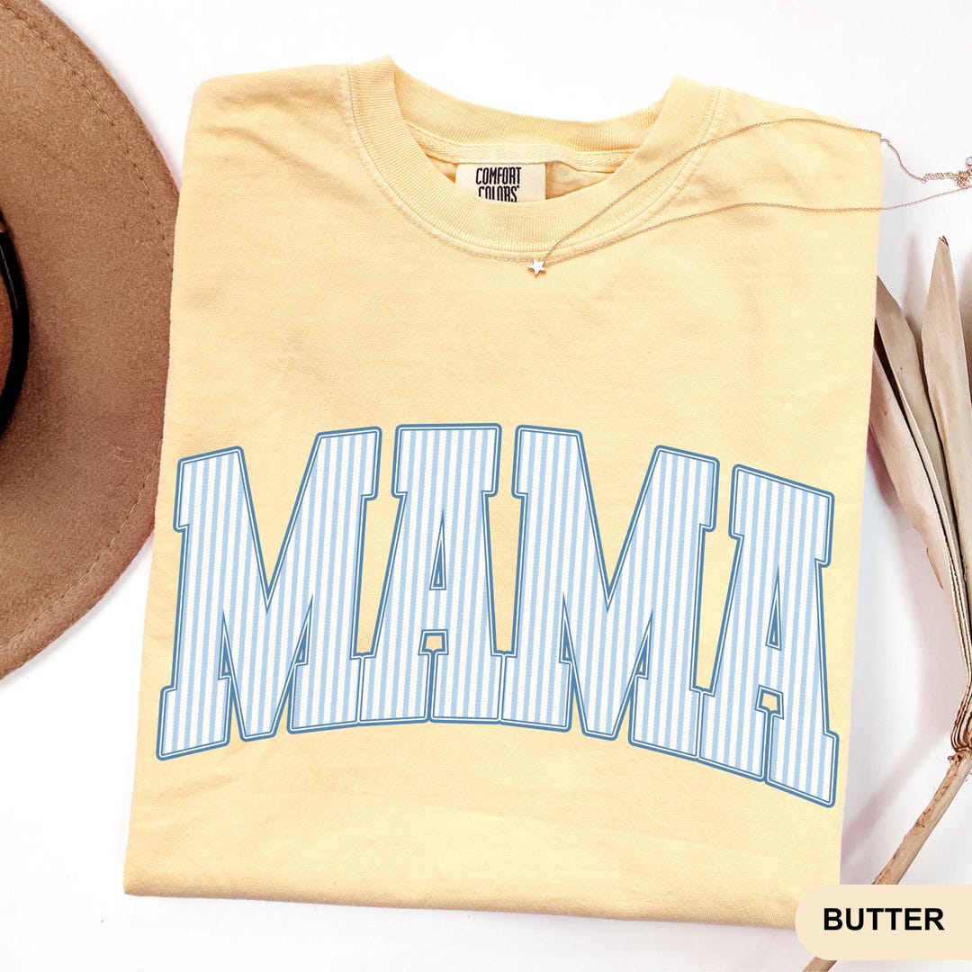 Comfort Colors Mama Shirt, Mothers Day Gift, Cute Mom Shirt, Mama Tee, Gingham Mama Shirt,