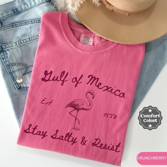 Comfort Colors Gulf of Mexico Shirt,Gulf Coast Shirt,Gift for Mexico Lover,Mexico Beach Shirt,American Gulf of Mexico Tee,Democrat Gift Tee