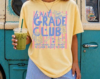 Comfort Colors Teacher Shirt First Grade Teacher Shirt 1st Grade Teacher Shirt 1st Grade Teacher Tee Back to School Shirt Teacher Tee