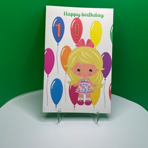 Customized Kids Happy Birthday Greeting Cards - Etsy