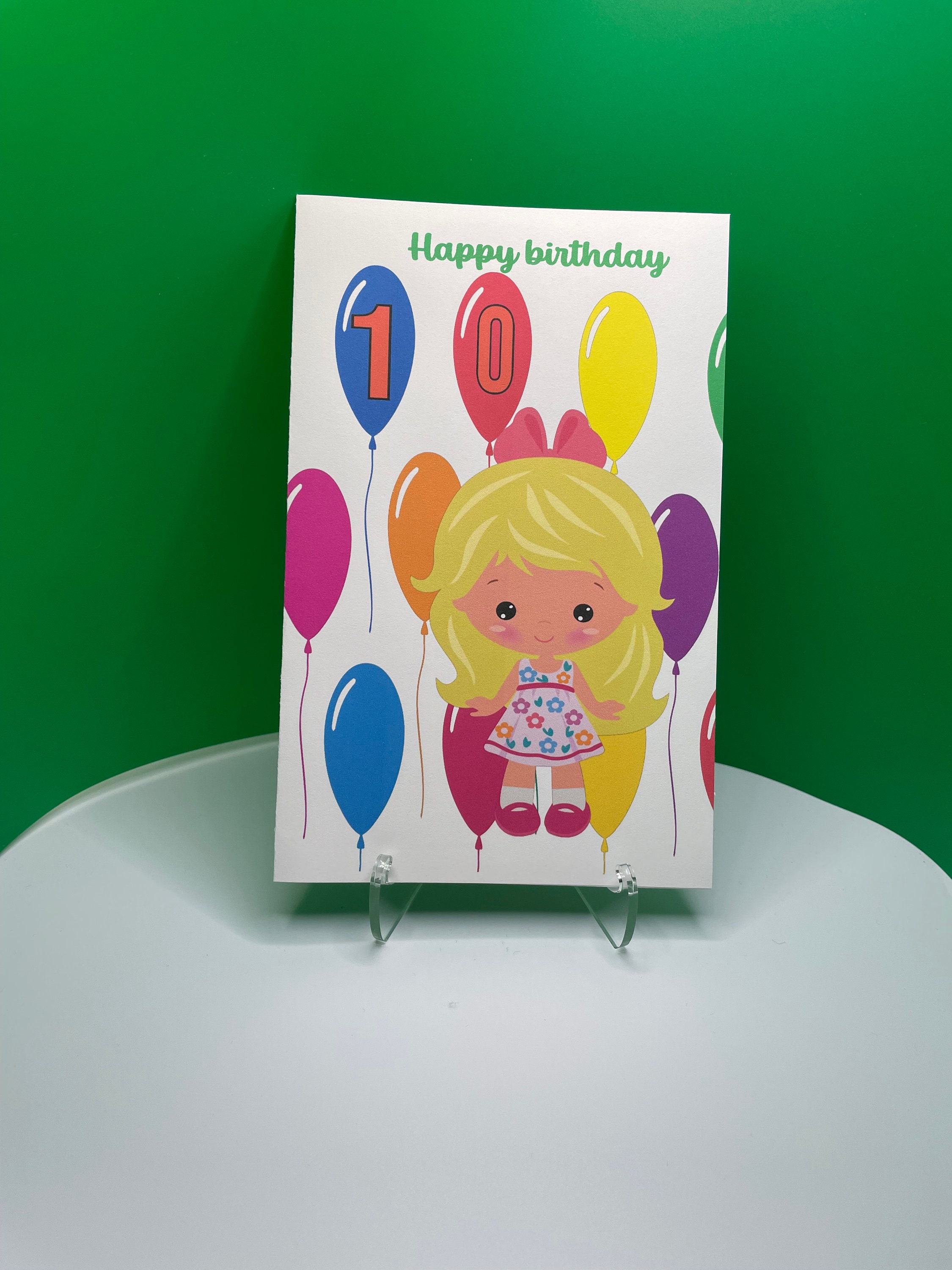 Customized Kids Happy Birthday Greeting Cards - Etsy