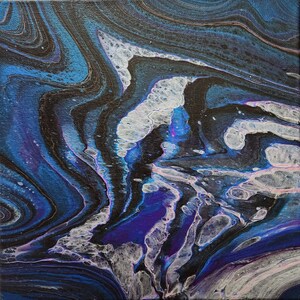 10 X 10 Acrylic Fluid Art