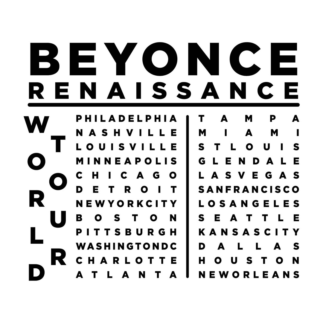 Beyoncé Renaissance Tour 2023- SVG File - Etsy