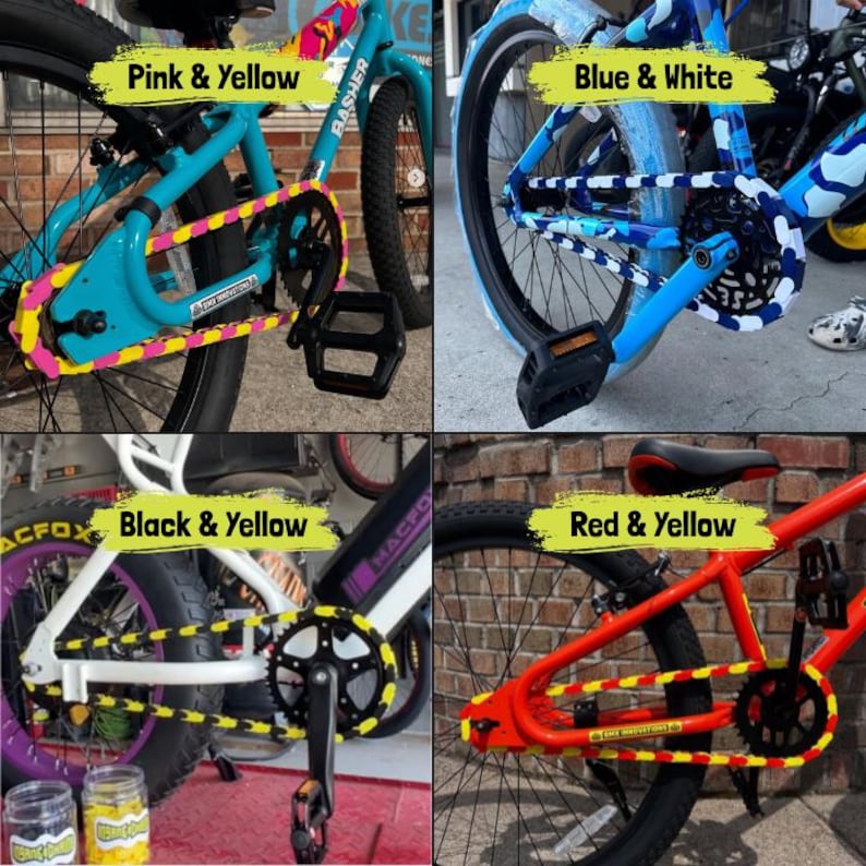 Snap-On Bike Chain Cover | Grease Protection + Customizable Bike Accessory | Fits Kids Bikes, BMX, Cruisers + E-bikes image 9