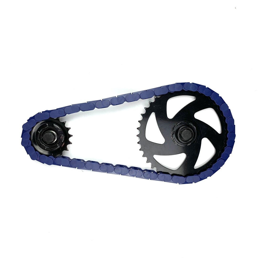 Solid Blue Chain Covers, Snap-on Chain Caps, Tool-free Bike Accessories ...