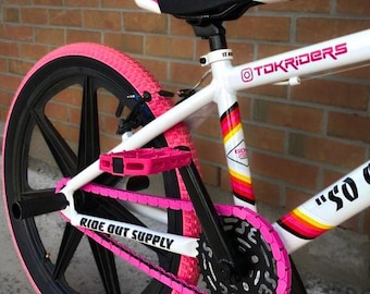 Pink Bike Chain Cover - Grease Protection + Customizable Bike Accessory