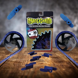 Bunte Fahrrad Ketten Abdeckung - Blue Snap-on Mod für BMX, Kinder, Cruiser & Ebikes von Insane Chains