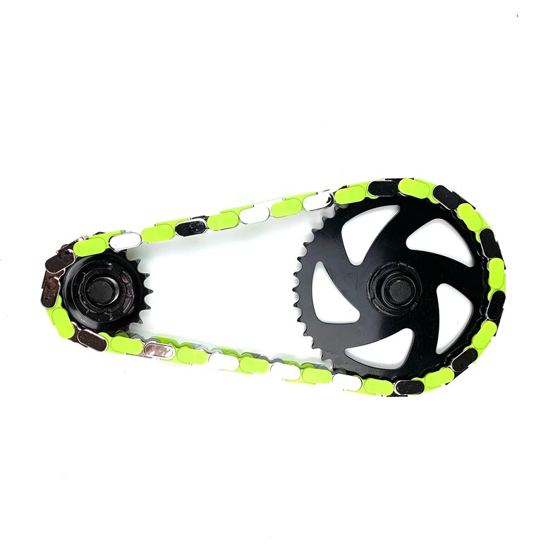 Chrome Bright Green Snap-On Chain Caps, Stylish Bike Accessories, Fixed Gear Bike Chain Covers, Tool-Free Single Speed Chain Caps